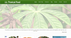 Desktop Screenshot of jj-tropicalfood.com