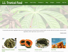 Tablet Screenshot of jj-tropicalfood.com